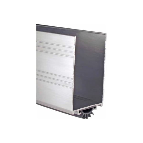Yale Commercial Pemko Aluminum Door Shoe W/ Vinyl Insert 36"L x 1-1/4"W, Mill Aluminum 85597 - main